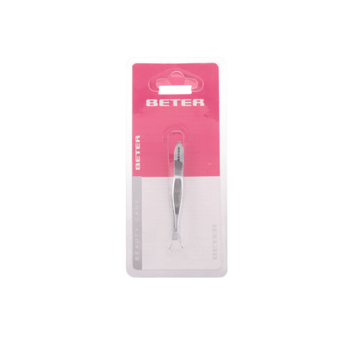 TWEEZERS straight chrome tip 1 unit