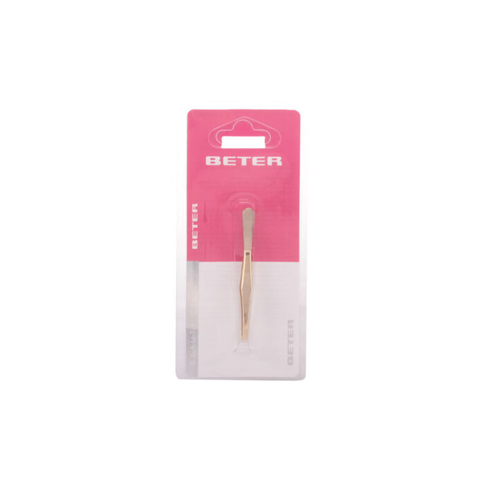 TWEEZERS straight tip gold 1 unit