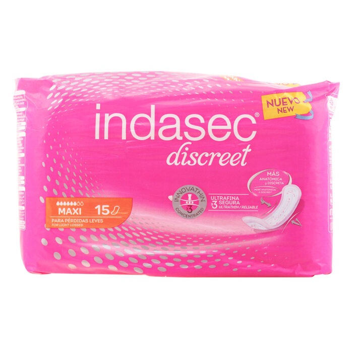 DISCREET maxi incontinence pads 15 units